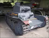 Kampfpanzer Praga LTL-H, Panzerwagen 39 (Baujahre 1939) mit 24mm halbautomatische kanone PzW K38, in Armeemuseums VHU Lešany am 7.10.2017
