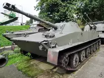 Der leichter Schwimmpanzer PT-76 im Museum der polnischen Armee. (Warschau, August 2011)