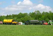 Hier nochmal der Blick auf die Armee Ecke auf dem Veranstaltungsgel�nde in Auerbach Rebesgr�n