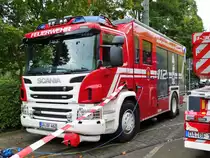 Berufsfeuerwehr Darmstadt Scania HLF20 (Florian Darmstadt 1-46-1) am 07.10.17 beim Tag der offenen Tür der HEAG