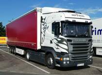 =Scania R 410 - Sattelzug rastet im Juli 2017 an der A 3