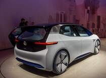 VW ID Concept (Rückansicht) gesehen auf der IAA 2017 Frankfurt Motor Show (September 2017).