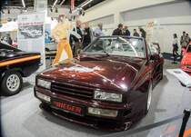 VW Scirocco, getunt von Rieger. Aufname: Frankfurt Motor Show 2017, Sonderausstattung: Die wilden 70er (The Wild 70's).