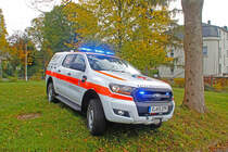 neuer Mannschaftstransportwagen MTW der Wasserrettungsgruppe der DRK Wasserwacht Chemnitz auf Ford Ranger XL mit Ausbau der Sachsengarage fotographiert am 14.10.2017.