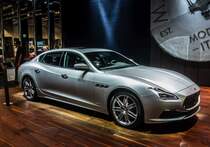 Maserati Quattroporte Facelift. Aufnahme: IAA 2017 Frankfurt Motor Show (September 2017).