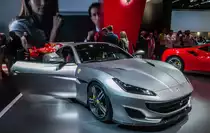 Ferrari Portofino (California Nachfolger). Aufnahme: IAA 2017 Frankfurt Motor Show (September 2017).