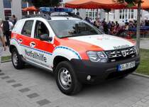 =Dacia Duster als Einsatzfahrzeug des DRK OV Wettersbach, eingesetzt beim Tag der offenen Tür bei PI im Juli 2017