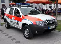 =Dacia Duster als Einsatzfahrzeug des DRK OV Wettersbach, eingesetzt beim Tag der offenen Tür bei PI im Juli 2017