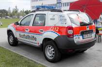 =Dacia Duster als Einsatzfahrzeug des DRK OV Wettersbach, eingesetzt beim Tag der offenen Tür bei PI im Juli 2017