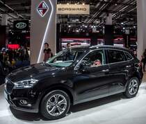 Borgward BX7 (Seitenansicht), gesehen auf der IAA 2017 Frankfurt Motor Show (September 2017).