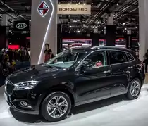 Borgward BX7 (Seitenansicht), gesehen auf der IAA 2017 Frankfurt Motor Show (September 2017).