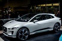 Jaguar I-Pace Concept (Seitenansicht), gesehen auf der IAA 2017 Frankfurt Motor Show (September 2017).