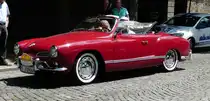 =VW 1300 Karmann Ghia, 40 PS, Bj. 1966, unterwegs in Fulda anl. der ADAC Deutschland Klassik 2017, Juli 2017