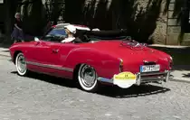 =VW 1300 Karmann Ghia, 40 PS, Bj. 1966, unterwegs in Fulda anl. der ADAC Deutschland Klassik 2017, Juli 2017