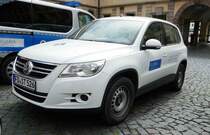 =VW Tiguan der Stadt Fulda abgestellt im Hof des Stadtschlosses im Juli 2017