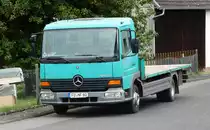 =MB Atego 812 steht auf einer Baustelle in Petersberg, Juli 2017