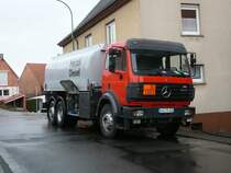 MB 2524 mit Tankaufbau zur Auslieferung von Diesel und Heiz�l am 23.01.2009 in 36100 Petersberg-Marbach