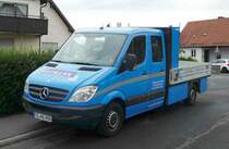 =MB Sprinter von Holzbau GUTMANN steht im Juli 2017 auf einer Baustelle in Petersberg-Marbach