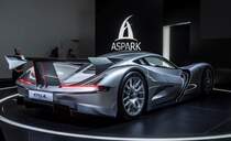 Rückansicht: Aspark Owl, Elektro Hypercar aus Japan. Foto: IAA 2017 Frankfurt Motor Show (September 2017).