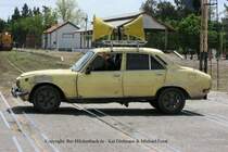 Peugeot 504, am Bahn�bergang von San Martin,Argentinien in der n�he von Mendoza