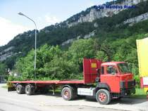 SAURER D?? in der Klus, am 13.06.08 auf dem ex. Von Roll Areal