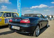 MG TF (Rückansicht), gesehen auf der Hungaroring Classics am 01.10.2017.