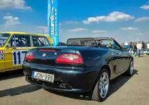 MG TF (Rückansicht), gesehen auf der Hungaroring Classics am 01.10.2017.