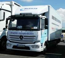 =MB Atego von BRÄHLER-Transport steht beim Country-, Trucker- und Streetfoodfestival Fulda im Juli 2017