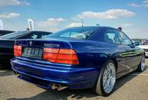 BMW 850CSI (Rückansicht), gesehen im Parkplatz des Hungaroring am 01.10.2017.