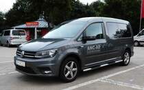 =VW Caddy von ANC-AD steht auf einem Rastplatz an der A7 im 09/2017