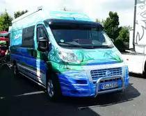 =Fiat Ducato der Spedition JUNG steht beim Country-, Trucker- und Streetfoodfestival Fulda im Juli 2017