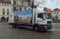 MAN TGM 22.250, LKW von Domkellerei Lüneburg. Am 24.10.17.