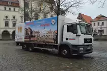 MAN TGM 22.250, LKW von Domkellerei Lüneburg. Am 24.10.17.