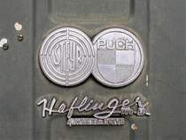 Steyr Puch Haflinger Typ 700 AP. Schriftzug und Logo - 26.10.2017