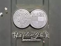 Steyr Puch Haflinger Typ 700 AP. Schriftzug und Logo - 26.10.2017