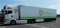 =Scania-Sattelzug von  HSL-Fresh  steht beim Country-, Trucker- und Streetfoodfestival Fulda im Juli 2017