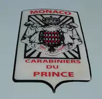 =Emblem der Prinzengarde von Monaco auf einem Renault Trafic, 09-2017