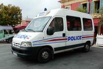 =Citroen Jumper als Dienstfahrzeug der französischen Polizei steht im September 2017 in Nizza