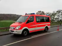 Feuerwehr Kleinostheim Mercedes Benz Sprinter ELW (Florian Kleinostheim 12/1) am 12.11.17 bei der Jahresabschlussübung 2017