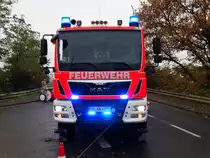 Feuerwehr Kleinostheim MAN TGM HLF20 (Florian Kleinostheim 40/1) am 12.11.17 bei der Jahresabschlussübung 2017