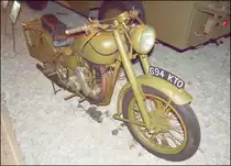Britisches Militärmotorrad Matchless G3L, 1943 in Armeemuseums VHU Lešany am 7.10.2017