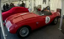 Aston Martin DB 2/4 aus dem Jahr 1953, im Werkstattgebiet des Hungaroring am 01.10.2017.