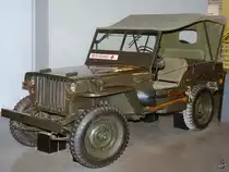Dieser M38 Willys MB Jeep 4x4 wurde im Herbst 1943 im Auftrag des Generals Mark Clark dem Roten Kreuz gespendet. (IWM London, Februar 2015)