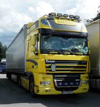 =DAF XF-Sattelzug rastet an der A7 im September 2017