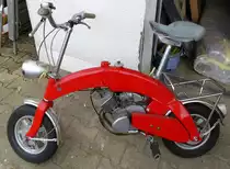 Mi30, klappbares Moped der Firma Poppe&Sohn KG in Kiel, mit ILO-Motor, Baujahr 1968, Solex-Treffen in Hochdorf, Sept.2017