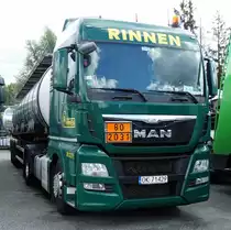=MAN Silo-Sattelzug der Spedition RINNEN rastet an der A7 im September 2017