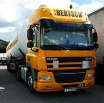 =DAF CF Tank-Sattelzug der Spedition BERTSCHI rastet an der A7 im September 2017