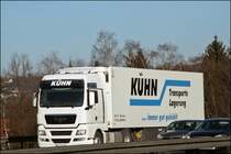 MAN TGX 18.440 von K�HN K�hltransporte aus M�nster.
