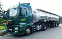 =MAN-Tanksattelzug der Spedition RINNEN rastet an der A7 im September 2017