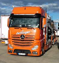 =MB Actros-Autotransporter rastet an der A7 im September 2017